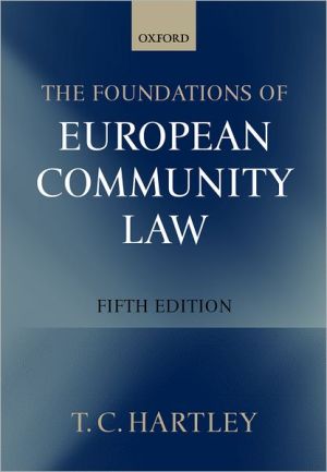 Book The Foundations of European Community Law free