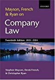 Book Mayson, French and Ryan on Company Law free