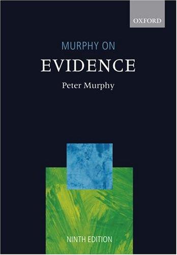 Book Murphy on Evidence free