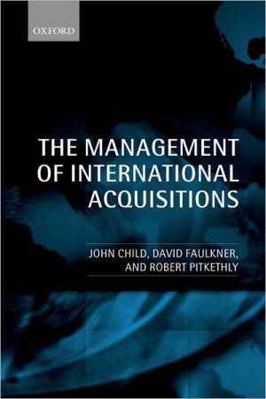 Book The Management of International Acquisitions free