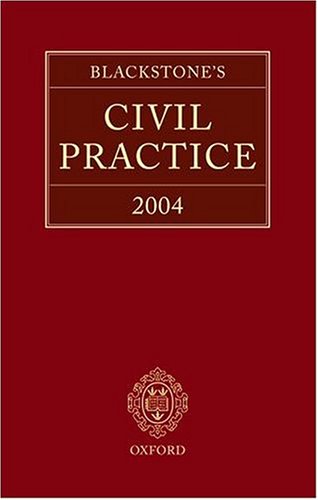 Book Blackstone's Civil Practice 2004 free