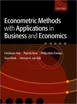 Book Econometric Methods with Applications in Business and Economics free