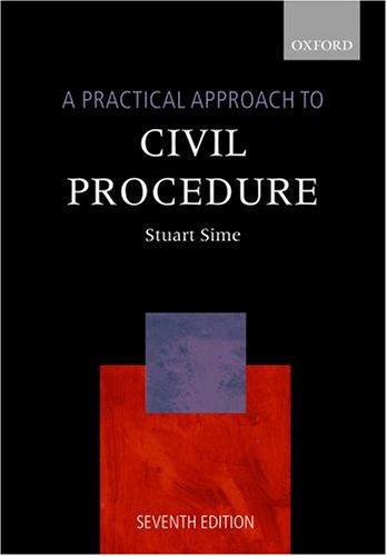 Book A Practical Approach To Civil Procedure (blackstone's Practical Approach Series) free