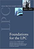 Book Foundations for the LPC (Legal Practice Course Guides) free