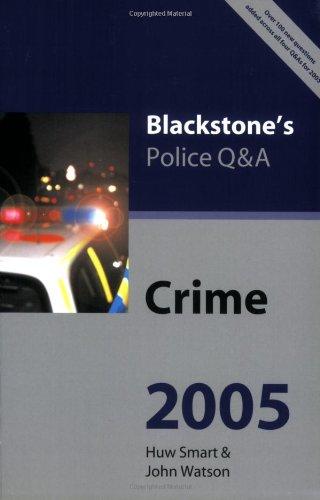 Book Blackstone's Police Q&a: Crime 2005 (blackstone's Police Q&as) free