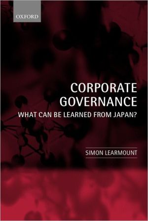 Book Corporate Governance: What Can Be Learned from Japan? free
