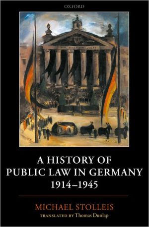 Book A History of Public Law in Germany 1914-1945 free