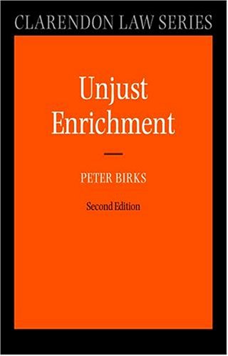 Book Unjust Enrichment (Clarendon Law Series) free