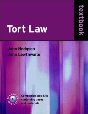 Book Tort Law Textbook free