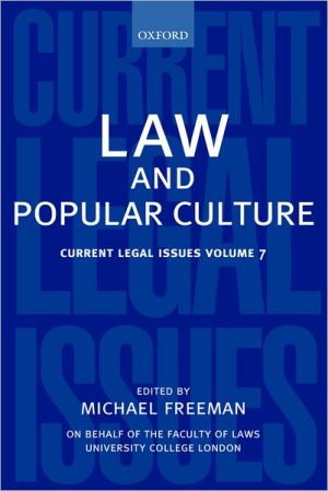 Book Law and Popular Culture: Current Legal Issues 2004 Volume 7 free
