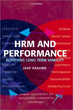 Book Hrm and Performance: Achieving Long-Term Viability free