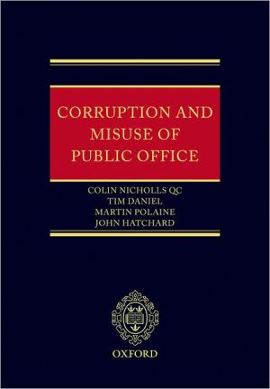 Book Corruption and Misuse of Public Office free