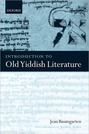 Book Introduction to Old Yiddish Literature free