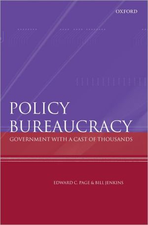 Book Policy Bureaucracy: Government with a Cast of Thousands free