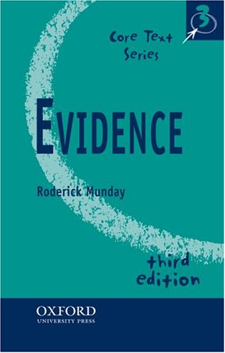 Book Evidence (Core Texts Series) free