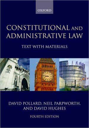 Book Constitutional and Administrative Law: Text with Materials free