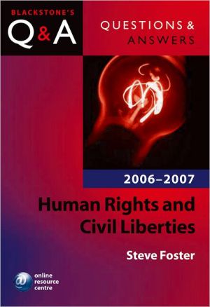 Book Q&A: Human Rights and Civil Liberties 2006-2007 (Blackstone's Law Questions and Answers) free
