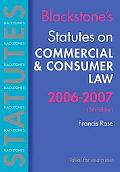 Book Blackstone's Statutes on Commercial and Consumer Law 2006-2007 (Blackstone's Statute Book Series) free