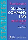 Book Blackstone's Statutes on Company Law 2006-2007 (Blackstone's Statute Book Series) free