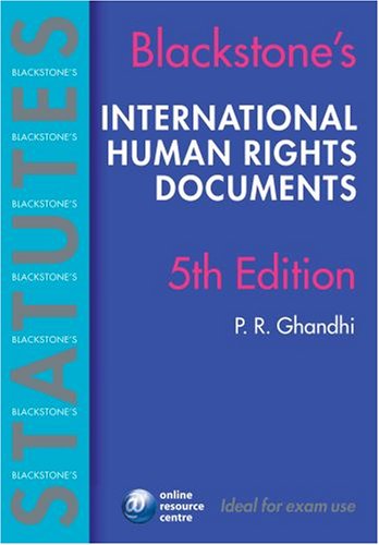 Book Blackstone's International Human Rights Documents (Blackstone's Statute Book Series) free