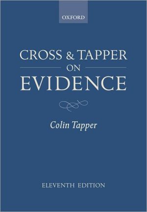 Book Cross and Tapper on Evidence free