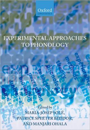 Book Experimental Approaches to Phonology (Oxford Linguistics) free