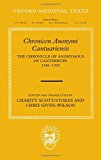 Book Chronicon Anonymi Cantuariensis: The Chronicle of Anonymous of Canterbury 1346-1365 (Oxford Medieval Texts) free