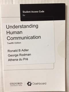 Book Understanding Human Communication - Student Access Code - 12th Edition free
