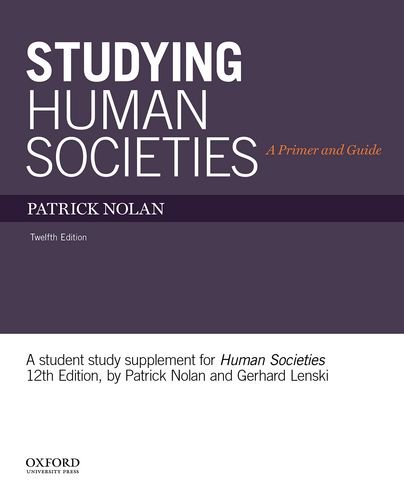 Book Studying Human Societies: A Primer and Guide free