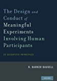 Book The Design and Conduct of Meaningful Experiments Involving Human Participants: 25 Scientific Principles free