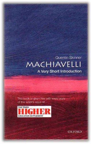 Book Machiavelli: A Very Short Introduction free