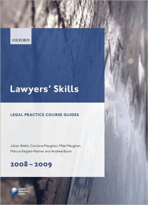 Book Lawyers' Skills 2008-09 free