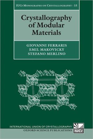Book Crystallography of Modular Materials (International Union of Crystallography Monographs on Crystallography (15)) free