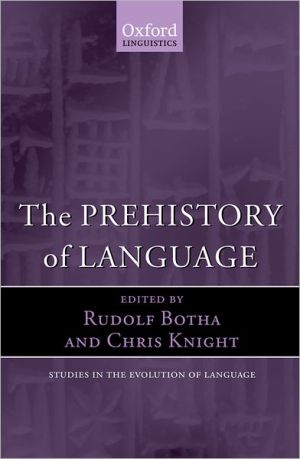 Book The Prehistory of Language (Oxford Studies in the Evolution of Language, 11) free