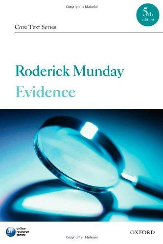 Book Evidence Core Text (Core Texts Series) free