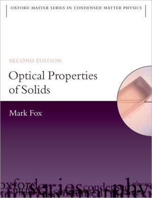 Book Optical Properties of Solids (Oxford Master Series in Physics, 3) free