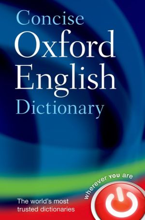 Book Concise Oxford English Dictionary: Main edition (Diccionario Oxford Concise) free