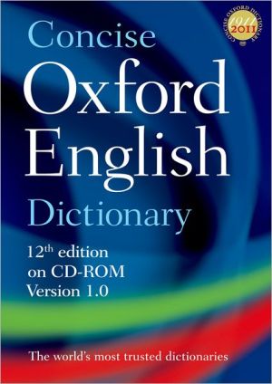 Book Concise Oxford English Dictionary: Main edition free