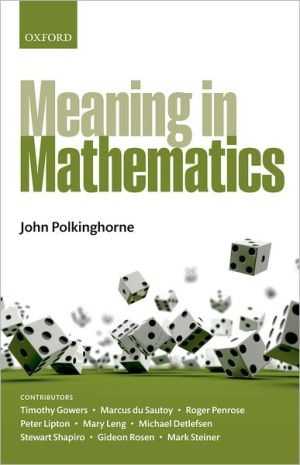 Book Meaning in Mathematics free