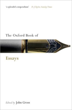 Book The Oxford Book of Essays (Oxford Books of Prose & Verse) free