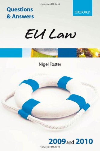 Book Q & A EU Law 2009 and 2010 (Blackstone's Law Questions & Answers) free