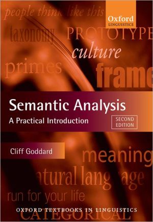 Book Semantic Analysis: A Practical Introduction (Oxford Textbooks in Linguistics) free