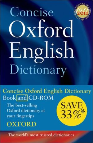 Book Concise Oxford English Dictionary: Dictionary and CD-ROM set, 11th edition, Revised free