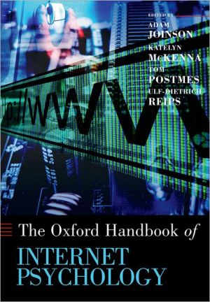 Book Oxford Handbook of Internet Psychology (Oxford Library of Psychology) free