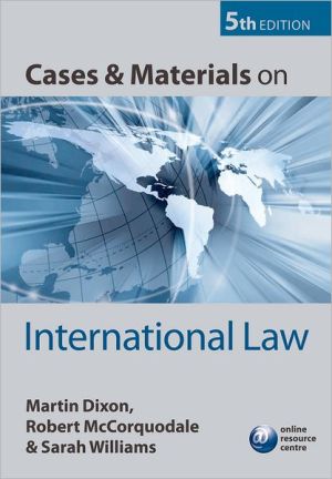 Book Cases and Materials on International Law free
