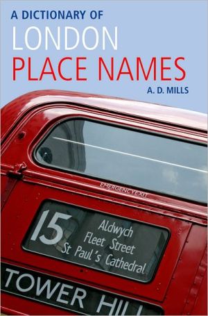 Book A Dictionary of London Place Names (Oxford Quick Reference) free