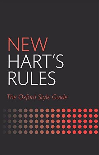 Book New Hart's Rules: The Oxford Style Guide free