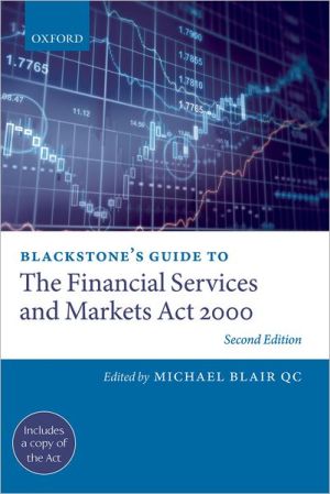 Book Blackstone's Guide to the Financial Services and Markets Act 2000 (Blackstone's Guides) free