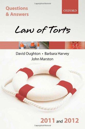 Book Q & A Law of Torts 2011 and 2012 (Questions and Answers) free