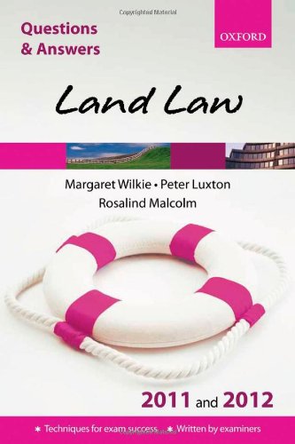 Book Q & A Land Law 2011 And 2012 free